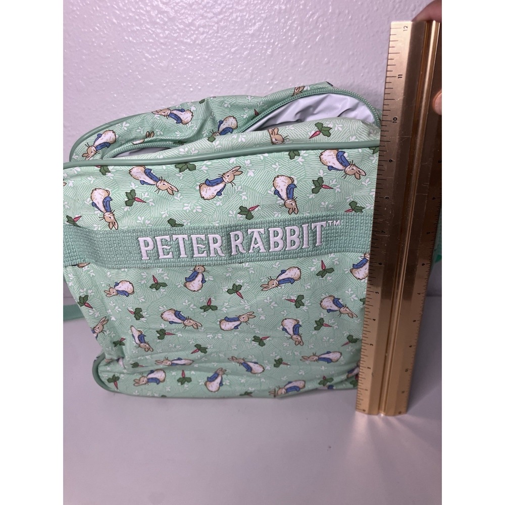 VTG Peter Rabbit Beatrix Potter Enfamil Diaper Bag Matching Small Bag Mint Green - Picture 12 of 13